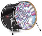 Decal Skin works with most 24" Bass Kick Drum Heads Paper Cut - DRUM HEAD NOT INCLUDED
