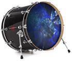 Decal Skin works with most 24" Bass Kick Drum Heads Opal Shards - DRUM HEAD NOT INCLUDED