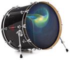 Decal Skin works with most 24" Bass Kick Drum Heads Orchid - DRUM HEAD NOT INCLUDED