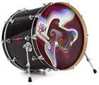 Decal Skin works with most 24" Bass Kick Drum Heads Racer - DRUM HEAD NOT INCLUDED