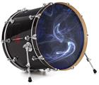 Decal Skin works with most 24" Bass Kick Drum Heads Smoke - DRUM HEAD NOT INCLUDED