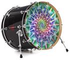 Decal Skin works with most 24" Bass Kick Drum Heads Spiral - DRUM HEAD NOT INCLUDED
