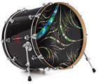 Decal Skin works with most 24" Bass Kick Drum Heads Tartan - DRUM HEAD NOT INCLUDED