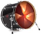 Decal Skin works with most 24" Bass Kick Drum Heads Trifold - DRUM HEAD NOT INCLUDED