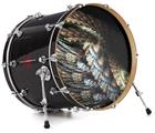 Decal Skin works with most 24" Bass Kick Drum Heads Wing 2 - DRUM HEAD NOT INCLUDED