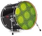 Decal Skin works with most 24" Bass Kick Drum Heads Offset Spiro - DRUM HEAD NOT INCLUDED