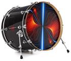Decal Skin works with most 24" Bass Kick Drum Heads Quasar Fire - DRUM HEAD NOT INCLUDED