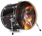 Decal Skin works with most 24" Bass Kick Drum Heads Solar Flares - DRUM HEAD NOT INCLUDED