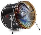 Decal Skin works with most 24" Bass Kick Drum Heads Spades - DRUM HEAD NOT INCLUDED