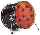 Decal Skin works with most 24" Bass Kick Drum Heads GeoJellys - DRUM HEAD NOT INCLUDED