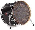 Decal Skin works with most 24" Bass Kick Drum Heads Hexfold - DRUM HEAD NOT INCLUDED