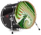 Decal Skin works with most 26" Bass Kick Drum Heads Chlorophyll - DRUM HEAD NOT INCLUDED