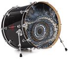 Decal Skin works with most 26" Bass Kick Drum Heads Eye Of The Storm - DRUM HEAD NOT INCLUDED