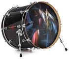 Decal Skin works with most 26" Bass Kick Drum Heads Darkness Stirs - DRUM HEAD NOT INCLUDED