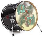 Decal Skin works with most 26" Bass Kick Drum Heads Diver - DRUM HEAD NOT INCLUDED