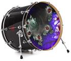 Decal Skin works with most 26" Bass Kick Drum Heads Foamy - DRUM HEAD NOT INCLUDED