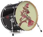 Decal Skin works with most 26" Bass Kick Drum Heads Firebird - DRUM HEAD NOT INCLUDED