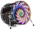 Decal Skin works with most 26" Bass Kick Drum Heads Harlequin Snail - DRUM HEAD NOT INCLUDED