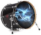 Decal Skin works with most 26" Bass Kick Drum Heads Robot Spider Web - DRUM HEAD NOT INCLUDED