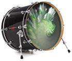 Decal Skin works with most 26" Bass Kick Drum Heads Wave - DRUM HEAD NOT INCLUDED