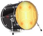 Decal Skin works with most 26" Bass Kick Drum Heads Corona Burst - DRUM HEAD NOT INCLUDED