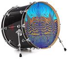 Decal Skin works with most 26" Bass Kick Drum Heads Dancing Lilies - DRUM HEAD NOT INCLUDED