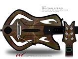 Bushy Triangle Decal Style Skin - fits Warriors Of Rock Guitar Hero Guitar (GUITAR NOT INCLUDED)