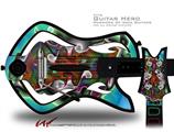 Butterfly Decal Style Skin - fits Warriors Of Rock Guitar Hero Guitar (GUITAR NOT INCLUDED)