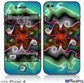 iPhone 4 Decal Style Vinyl Skin - Butterfly (DOES NOT fit newer iPhone 4S)