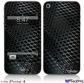 iPhone 4 Decal Style Vinyl Skin - Dark Mesh (DOES NOT fit newer iPhone 4S)
