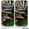 iPhone 4 Decal Style Vinyl Skin - Dimensions (DOES NOT fit newer iPhone 4S)