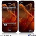 iPhone 4 Decal Style Vinyl Skin - Flaming Veil (DOES NOT fit newer iPhone 4S)
