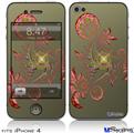 iPhone 4 Decal Style Vinyl Skin - Flutter (DOES NOT fit newer iPhone 4S)
