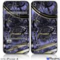 iPhone 4 Decal Style Vinyl Skin - Gyro Lattice (DOES NOT fit newer iPhone 4S)