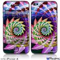 iPhone 4 Decal Style Vinyl Skin - Harlequin Snail (DOES NOT fit newer iPhone 4S)