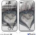 iPhone 4S Decal Style Vinyl Skin - Be My Valentine