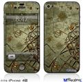 iPhone 4S Decal Style Vinyl Skin - Cartographic