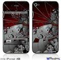 iPhone 4S Decal Style Vinyl Skin - Ultra Fractal