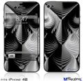 iPhone 4S Decal Style Vinyl Skin - Positive Negative