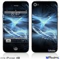 iPhone 4S Decal Style Vinyl Skin - Robot Spider Web