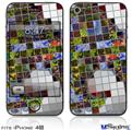 iPhone 4S Decal Style Vinyl Skin - Quilt