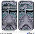 iPhone 4S Decal Style Vinyl Skin - Socialist Abstract