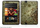 Cartographic Decal Style Skin fits 2012 Amazon Kindle Fire HD 7 inch