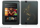 Flame Decal Style Skin fits 2012 Amazon Kindle Fire HD 7 inch